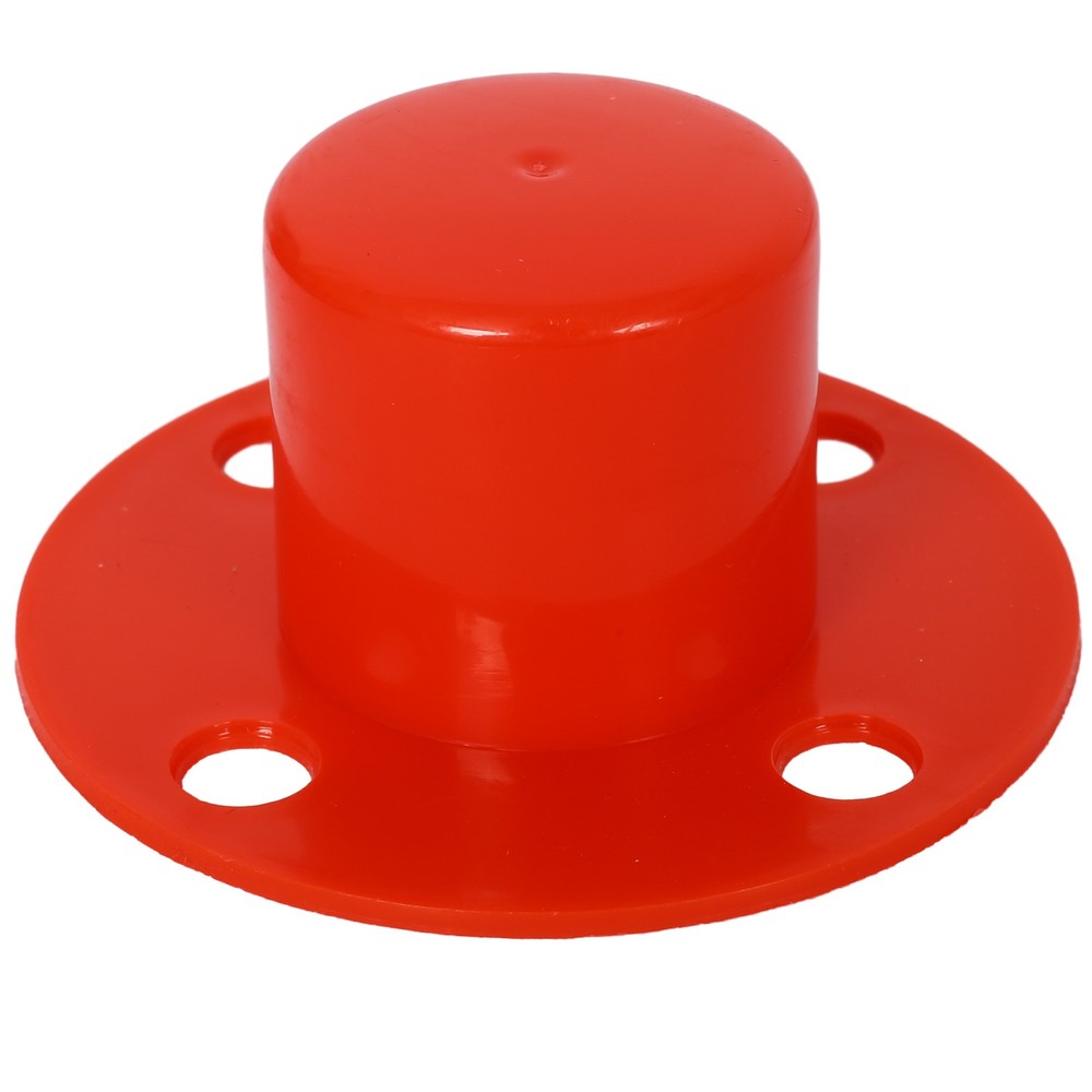 6 Pack Traffic Delineator Post Cones with Weighted Base & Reflective Collars