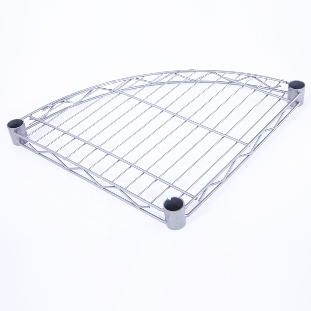 4 Tier Corner Shelf Rack Kitchen & Bathroom Storage Wire Organizer Space Saving