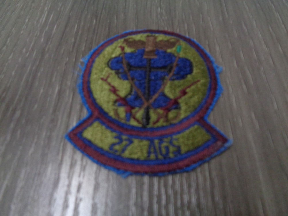 27th AGS Military Patch COLOR