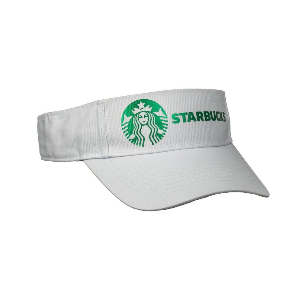 Soft Metallic Foil Design Starbucks Visor Cap