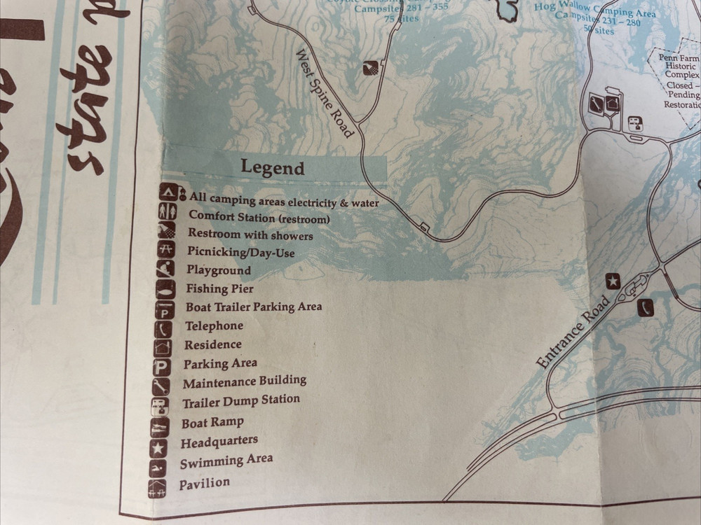 Used Cedar Hill State Park Map