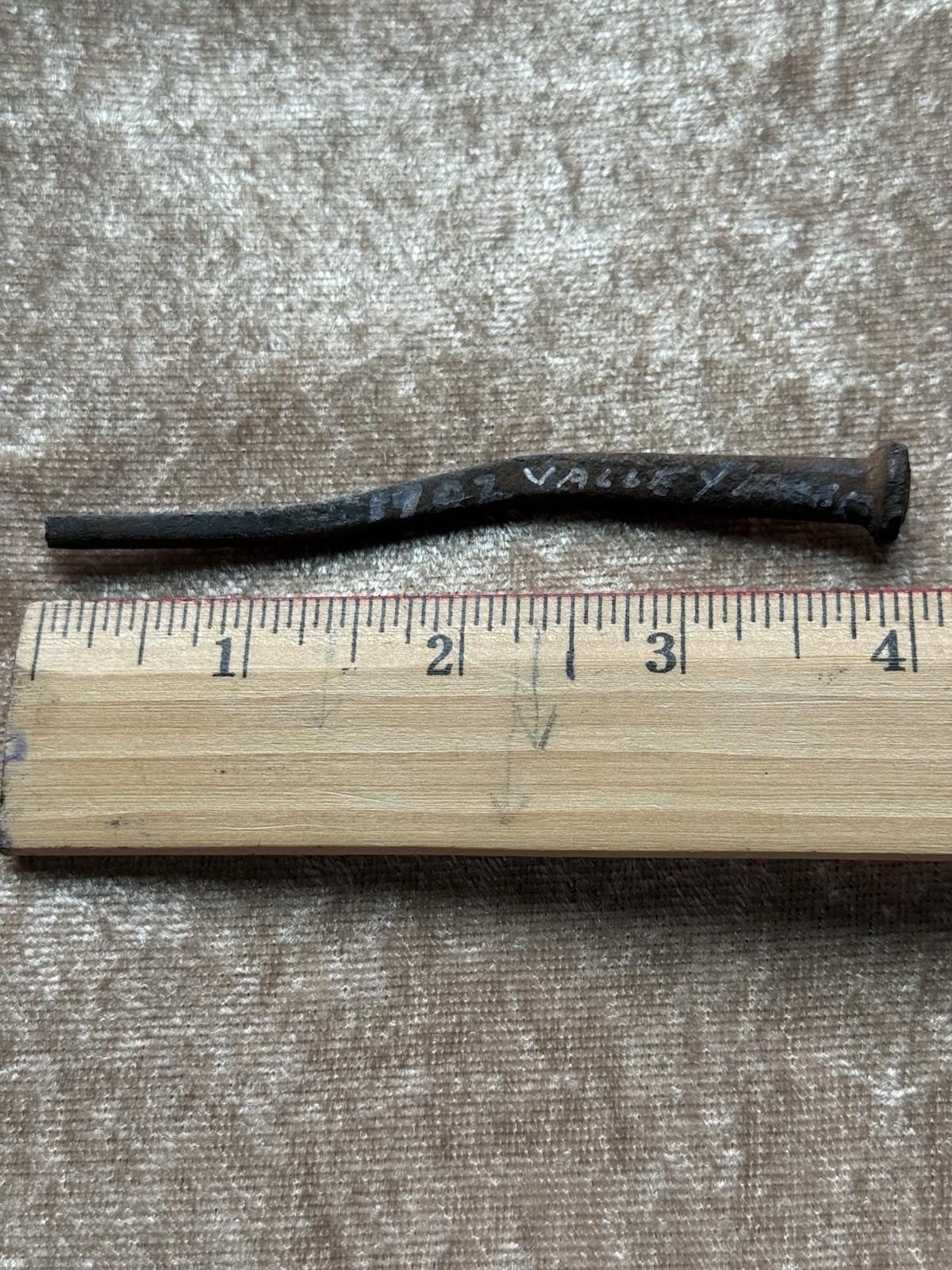American Revolutionary War Era 4 Inch Nail Found Valley Forge hut 1902