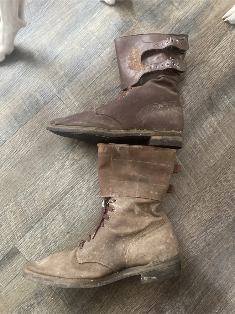 WW2 US Original Double Buckle Boots Size 9