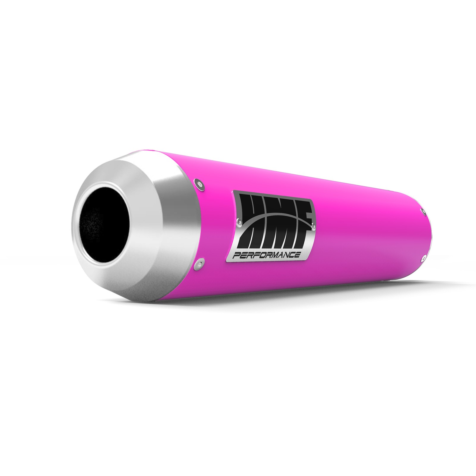 HMF Slip On Exhaust for Pol/Can-Am Out/Sprtsmn/Rng(70-110) (07-25) Pink w/Mini