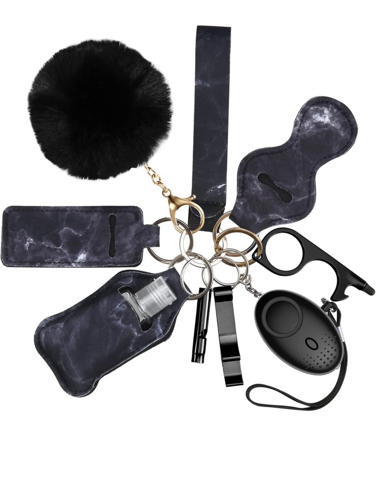 key chain self defense Black