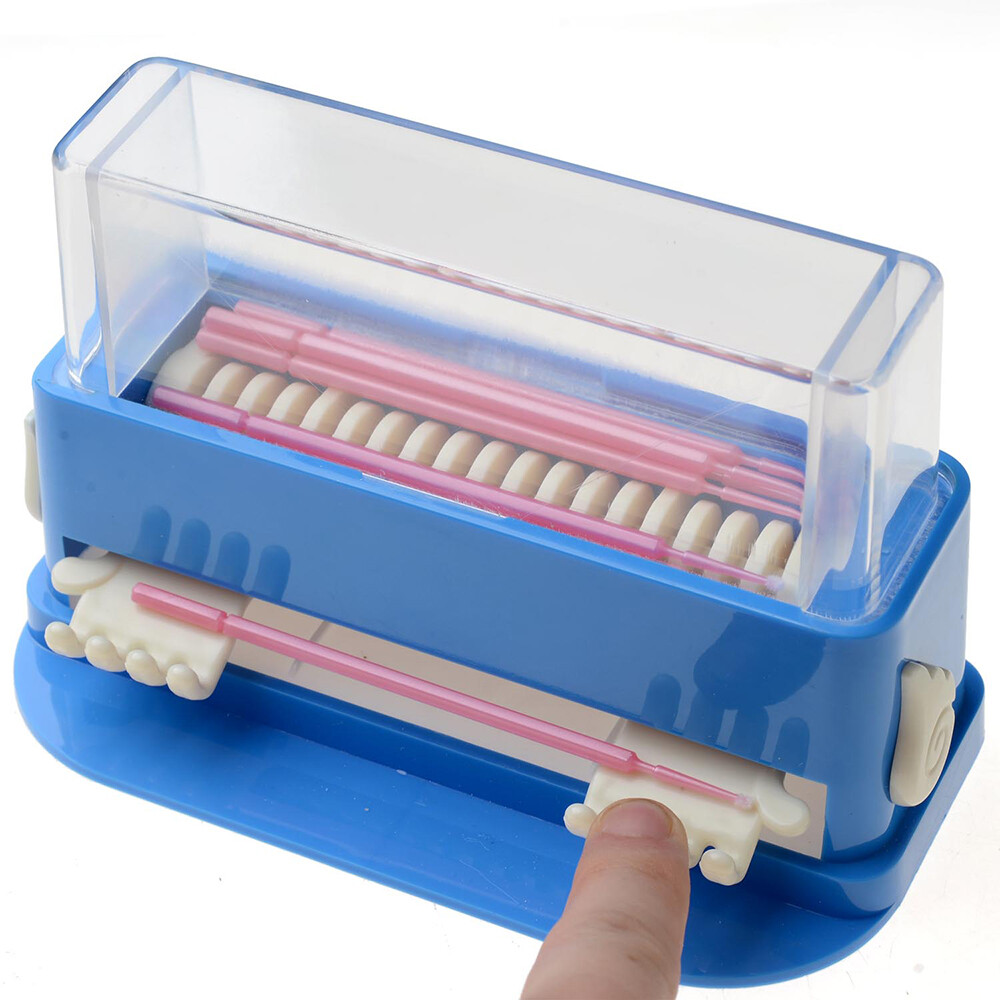 400 Pcs Micro Applicator Brush Tip Disposable Dental Dispenser Holder Container