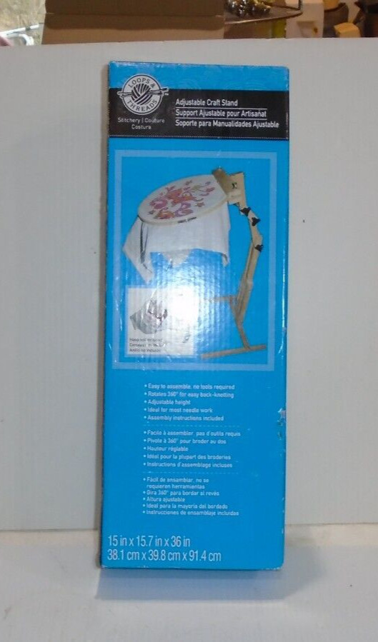 ADJUSTABLE CRAFT STAND LOOPS AND THREADS For Needle work. New