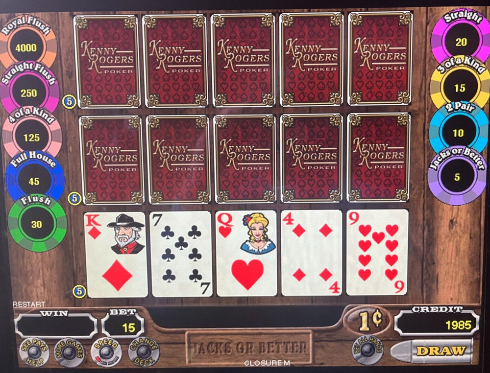 IGT Kenny Rogers Multi-Hand Poker Software
