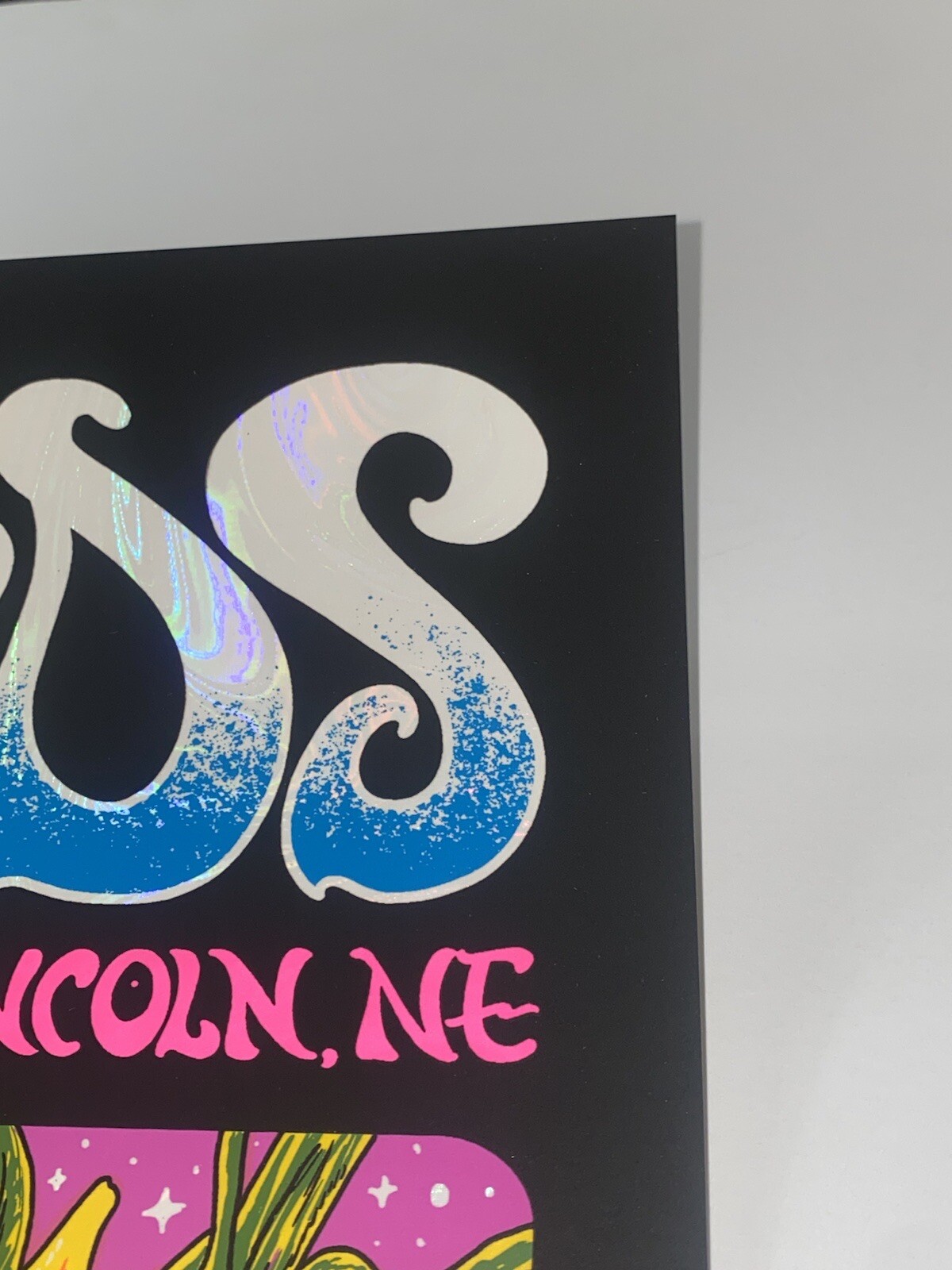 Dirty Heads Poster Lincoln NE 8/10/22 Silkscreen White Swirl Foil S/N Official