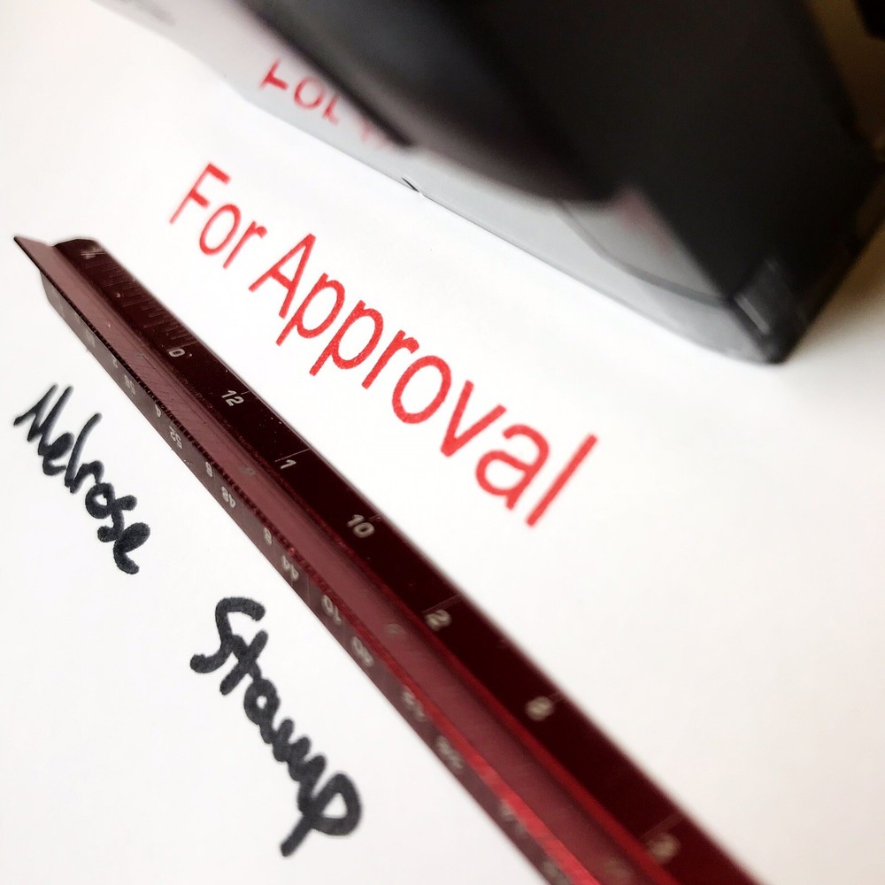 For Approval Rubber Stamp Red Ink Self Inking Ideal 4913