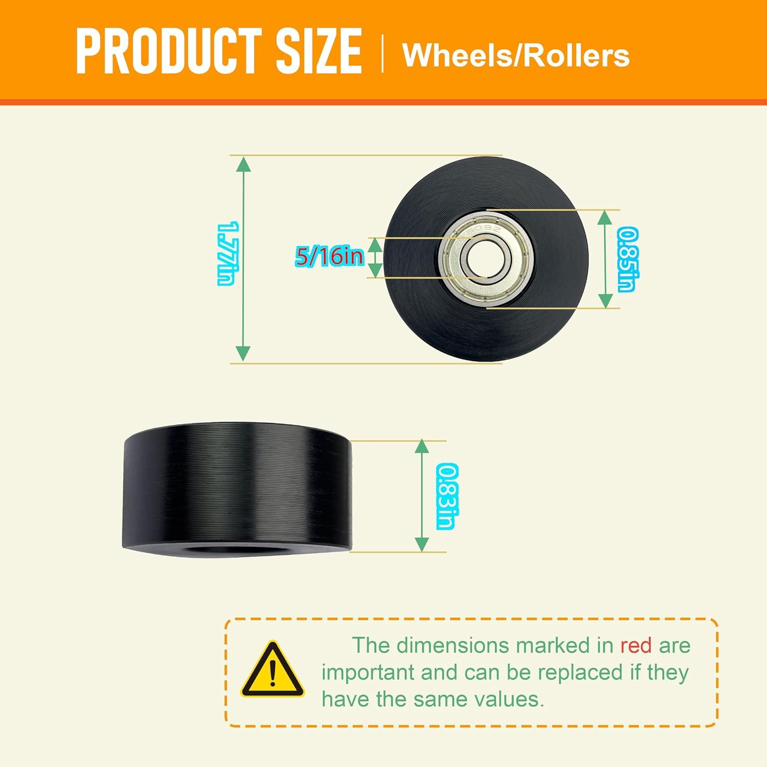 Upgraded Machined Wheels/Rollers Compatible with Rowing Machine,Water Rower Seat