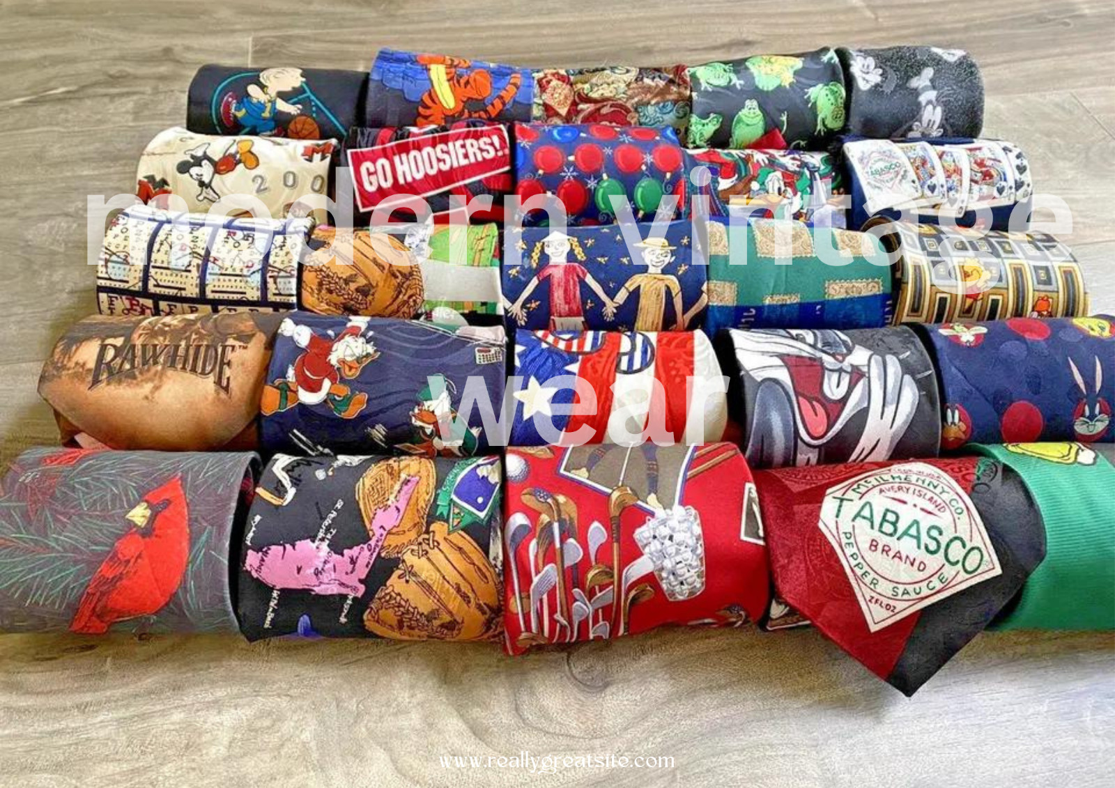 100 Pc Mens Novelty Neckties Lot Sport Looney Tunes Food XMas Cartoon Mix