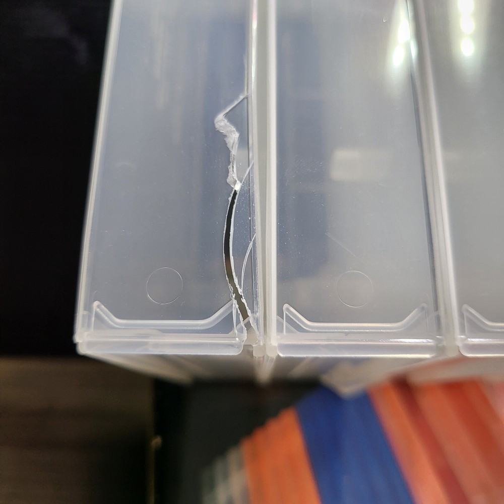 10 VHS CASES - LOCKING DESIGN - IN BOX