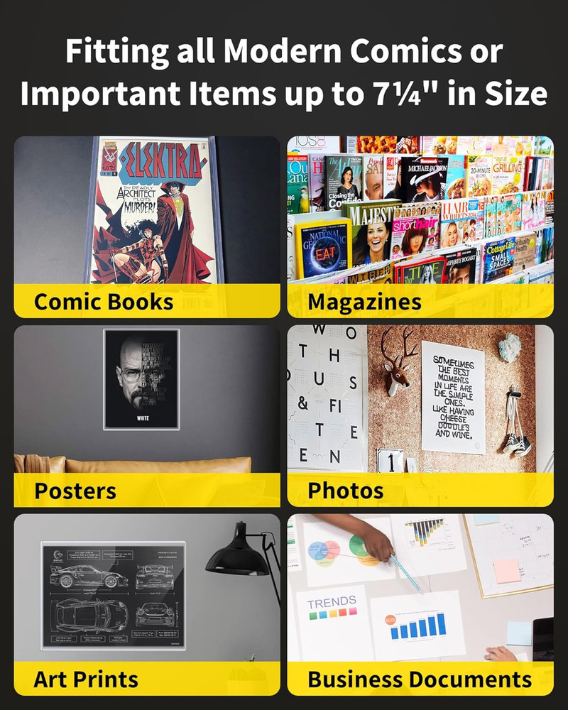 Comic Book Top Loaders - Protector Hard Case Sleeve Toploader Holder 10 Pack