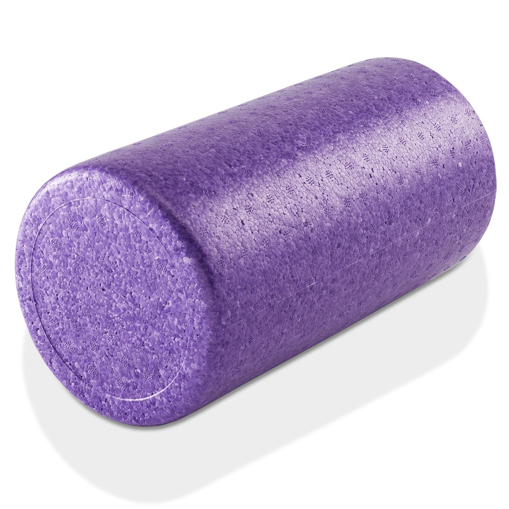 12" High-Density Foam Exercise Roller - Round Purple