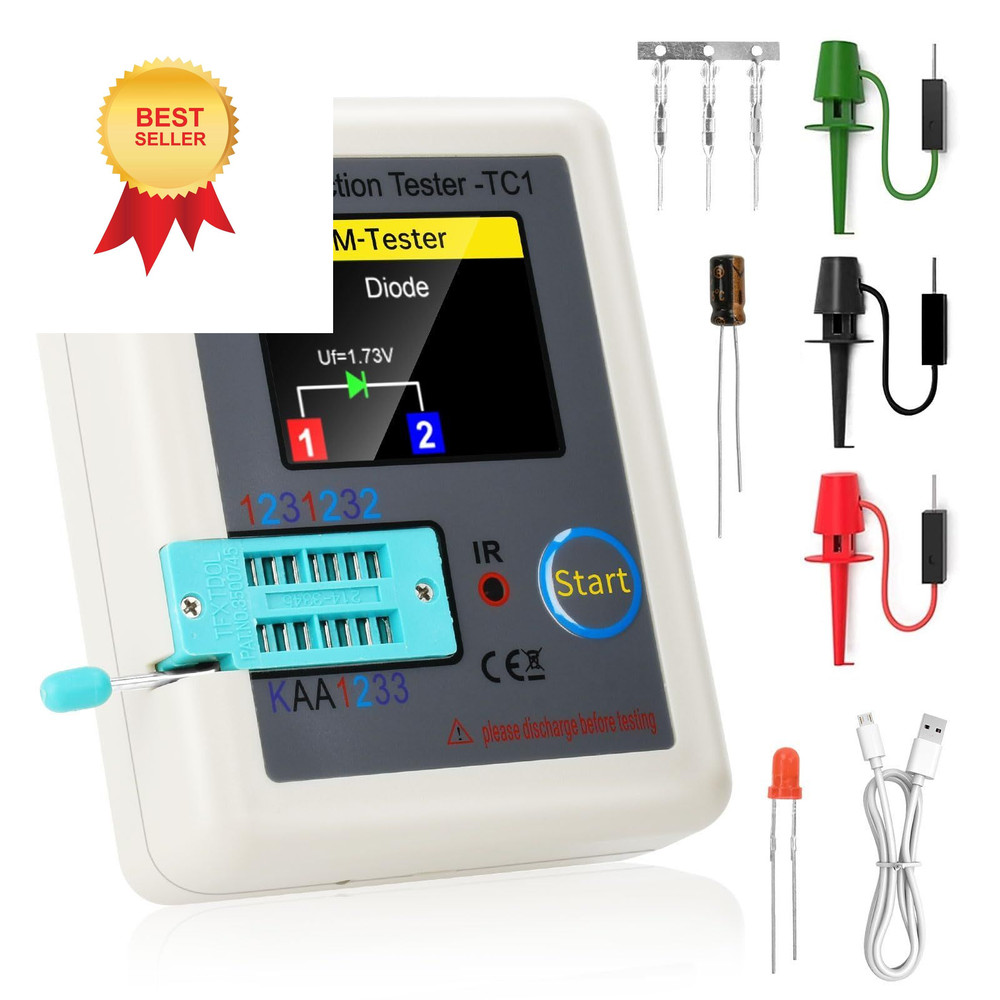 Transistor Tester FORIOT LCR Meter LCR-TC1 Multi-Function Compact