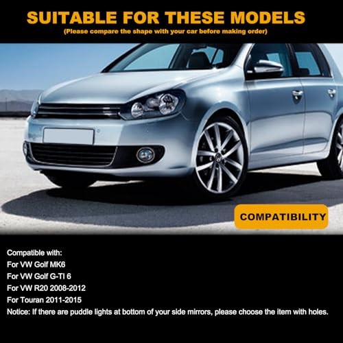 Sequential LED Turn Signal Side Mirror Indicator Light Compatible with VW GOLF