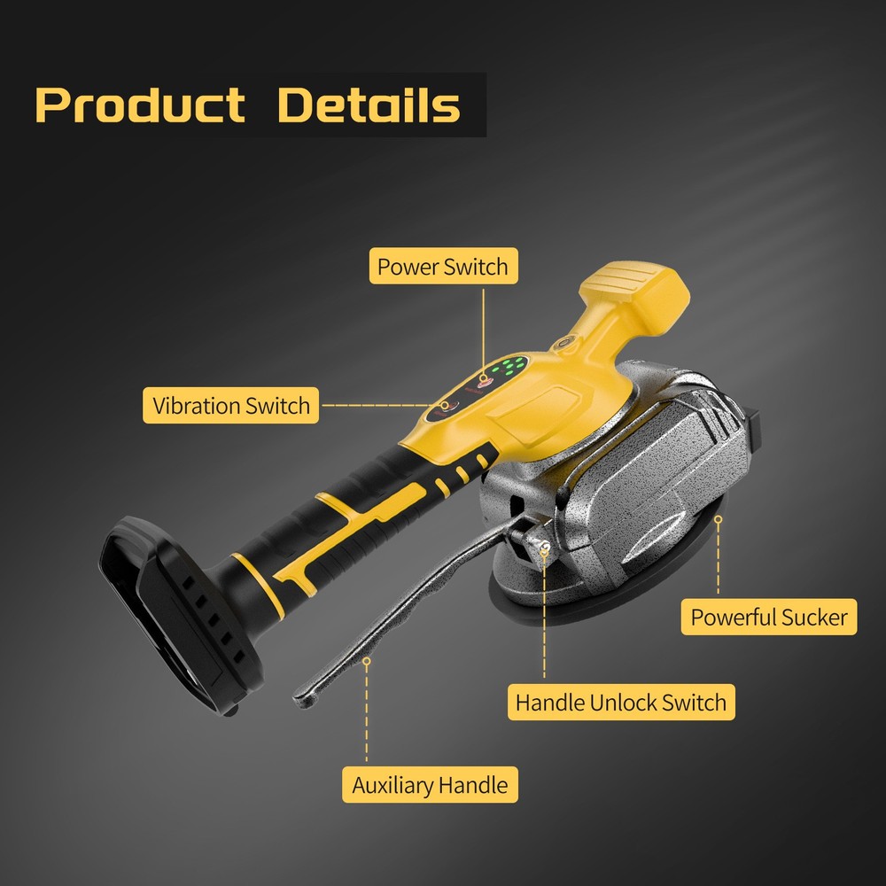 Tile Vibration Machine Tool 5 Speeds Tile Vibration Leveling Machine for DeWalt