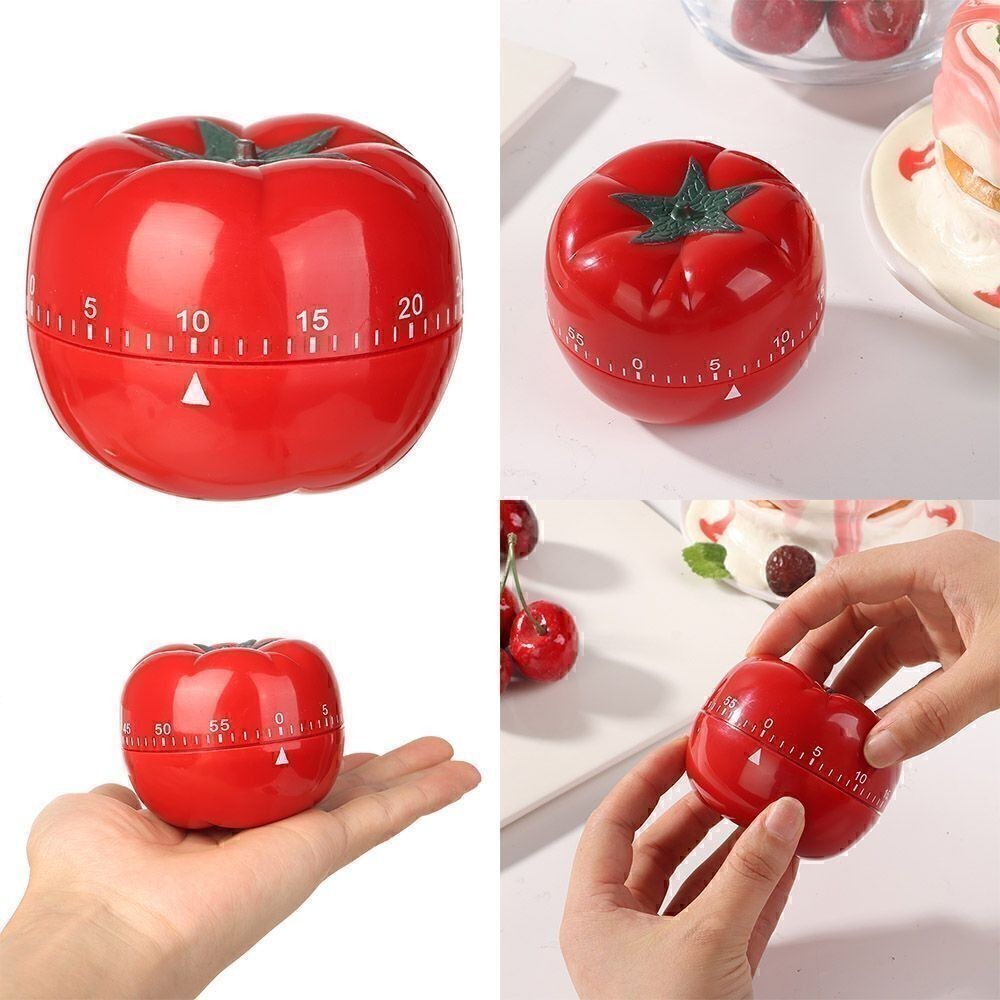 Tomato Timer Cute Reminder Alarm Clock Mechanical Timer Kitchen Cooking Tools
