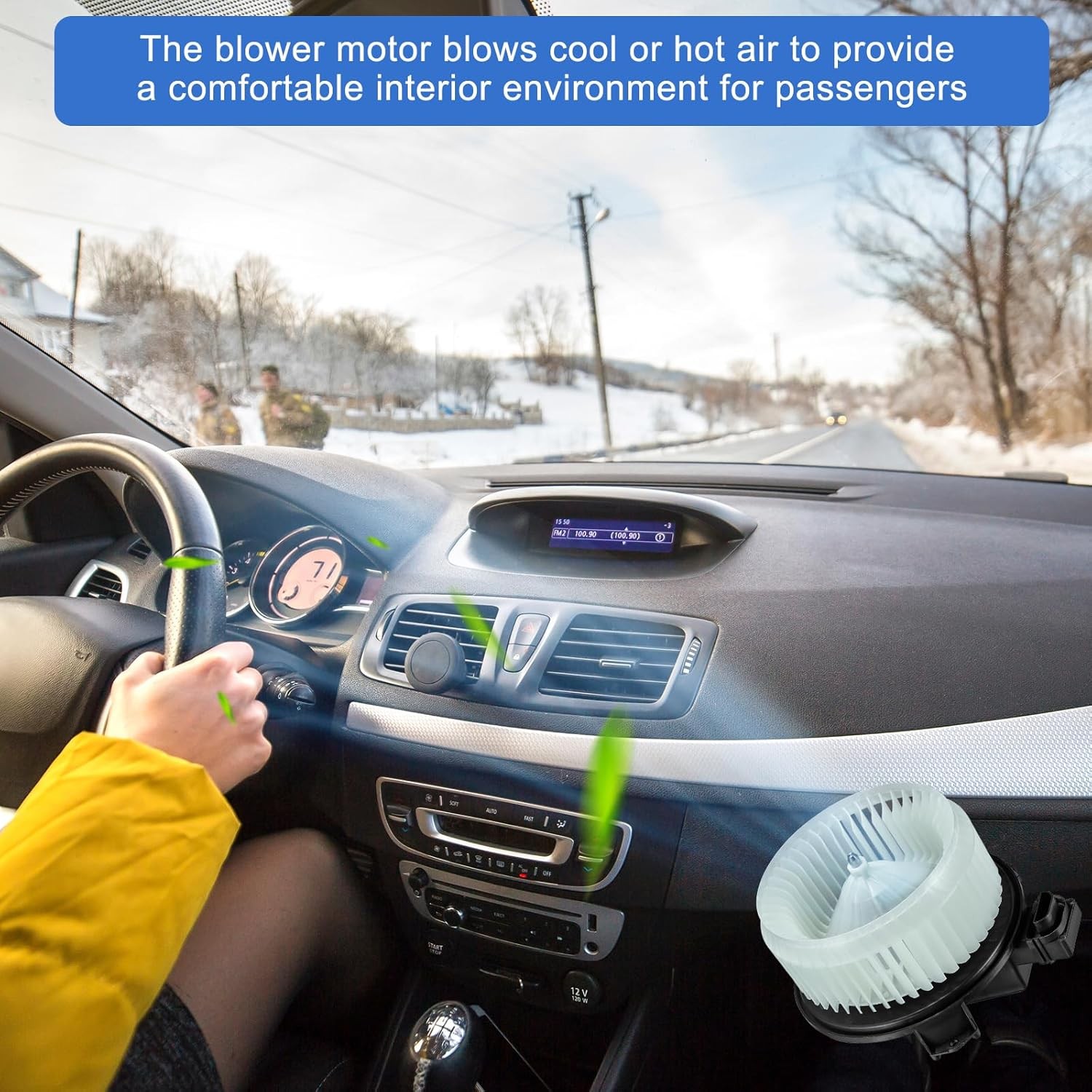 700203 A/C Heater Blower Motor for 2009-2017 Honda Odyssey Pilot 3.5L V6