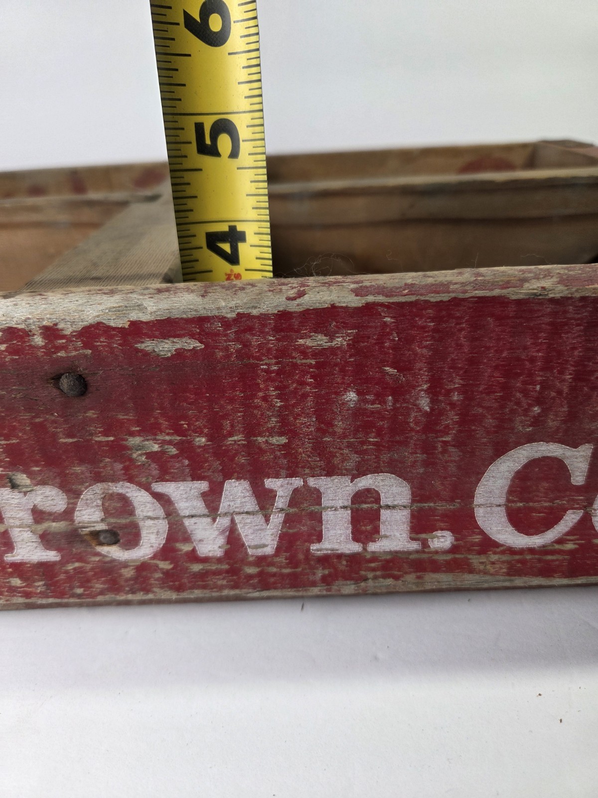 Vintage Royal Crown Cola Wooden Crate – Temple Texas – Original RC Soda Case