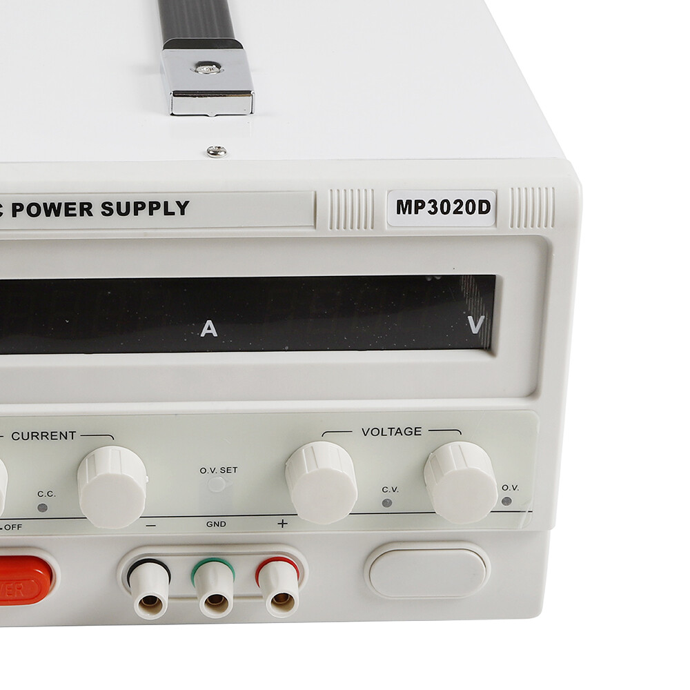 MP3020D LED Regulated Variable Lab DC Bench Power Supply 0-30V 0-20A +Power Line