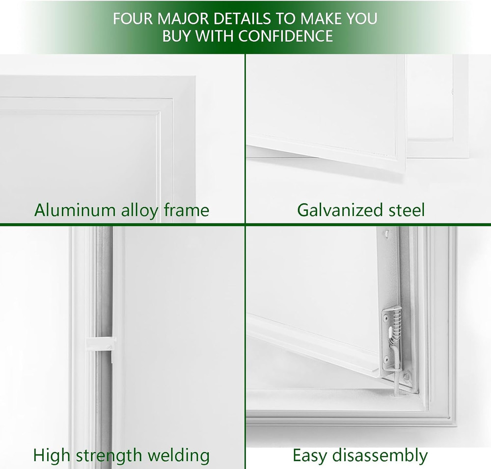 Metal Access Panel 24 X 24, Access Panel with Screwdriver Latch, Galvanized Stee