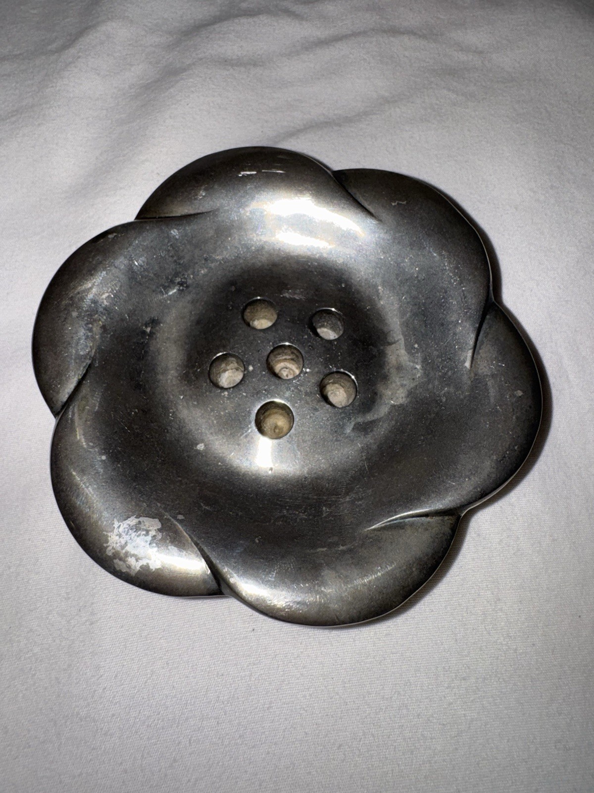 DANSK  Silver Plate Flower Dish/Bowl *Design with Light* MCM Gunnar Cyren Japan