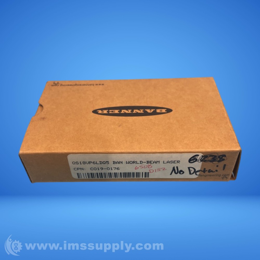Banner QS18VP6LDQ5 Laser Diffuse Sensor FNOB