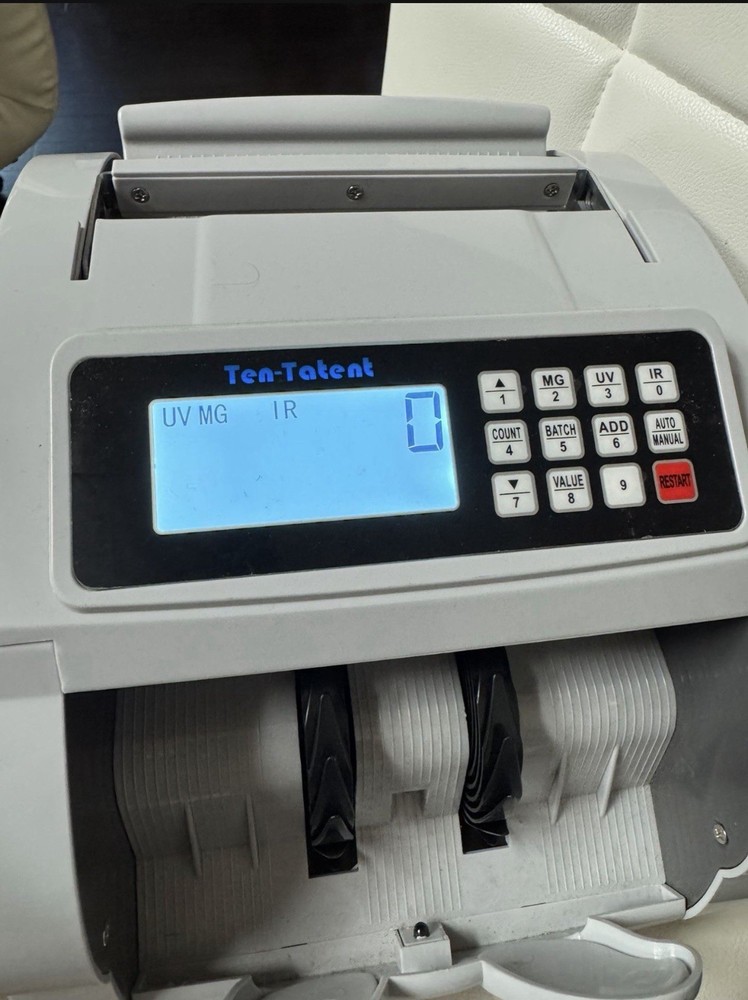 Ten-Tatent Bill Counter UV MG IR Detection, Batch Counting, Add Function
