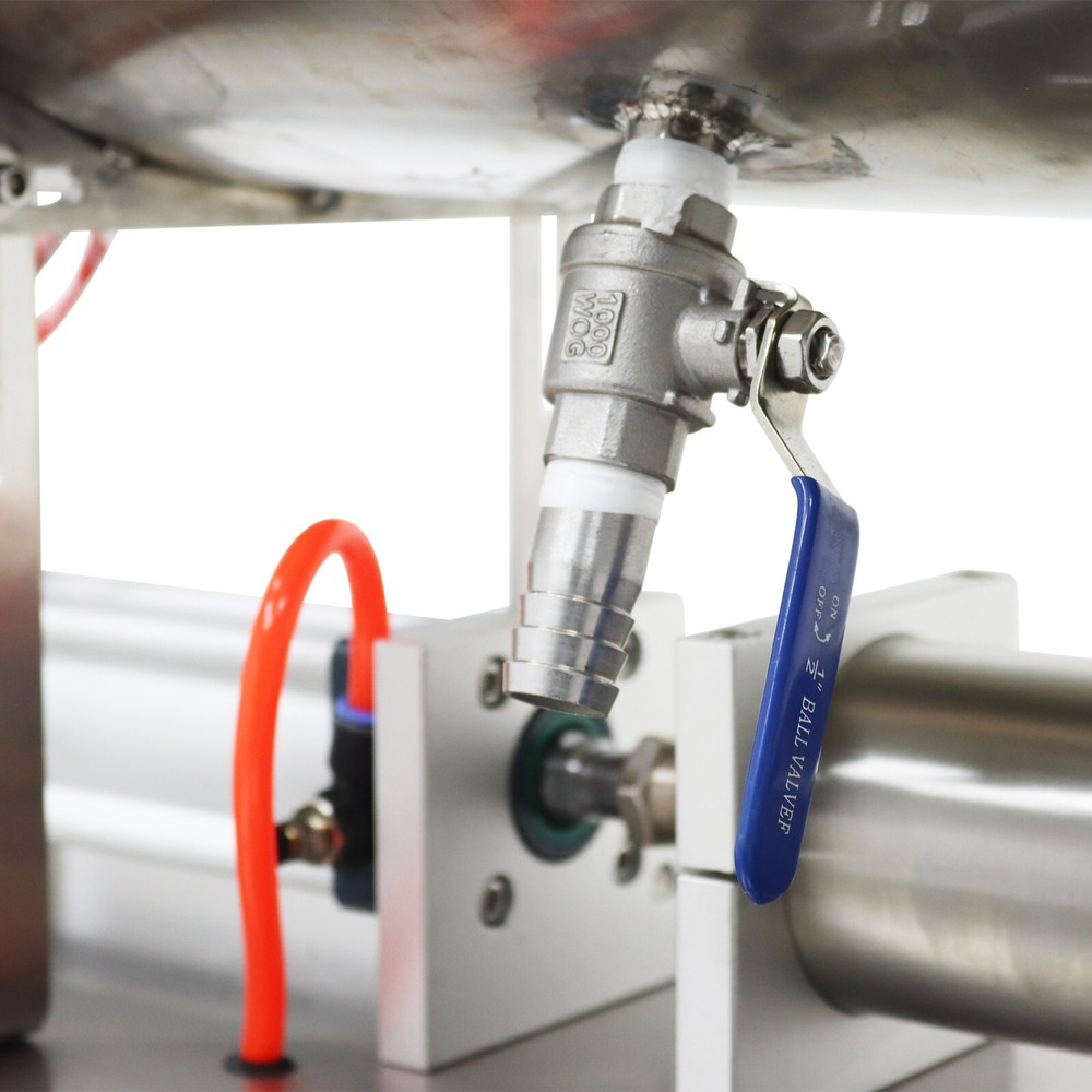 100-1000ML Paste Liquid Filling Machine with Mix And Heat Function 80L Hopper