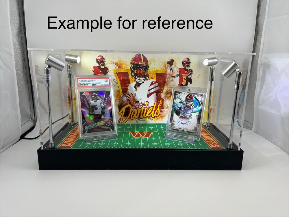 Cincinnati Bengals - Custom 2-3 Card PSA Display Case W/ LED Lights
