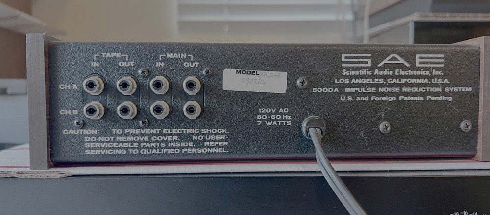 SAE Model 5000A Impulse Noise Reduction System; Tested