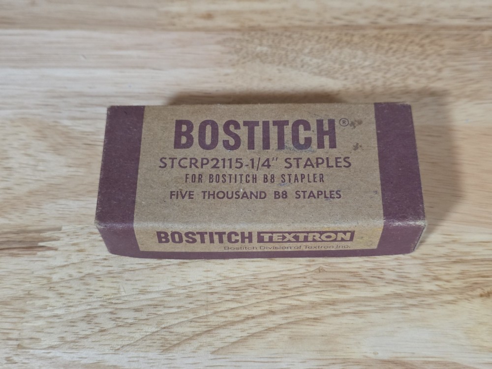 Vintage Bostitch B8 Staples - 3 Full Boxes!