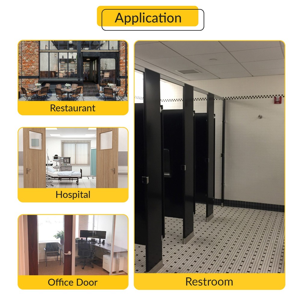 Brixwell Adjustable Set Hinge 4" Height, Non-Removable Pin, Brass, White