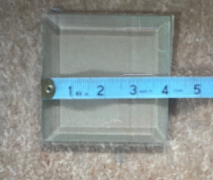 4" Square Bevel for Stained Glass