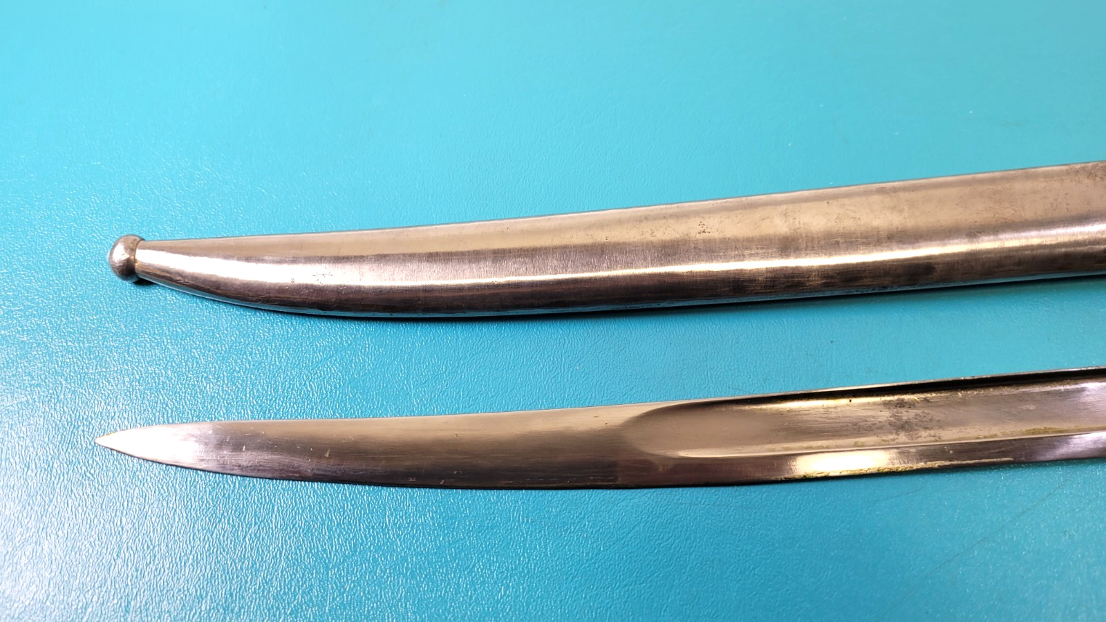 WWI German French Captured Model 1866 Chassepot Bayonet + Sheath Regt Mrk TR670