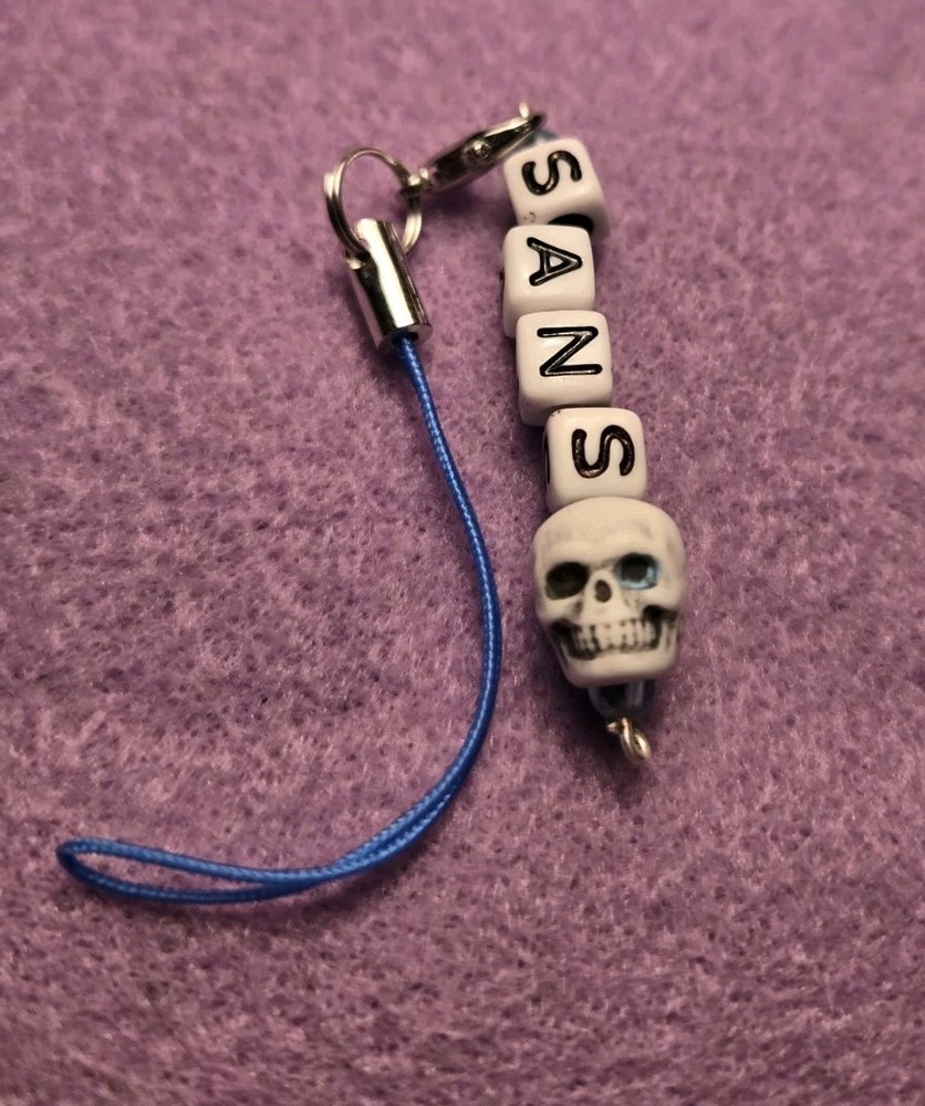 Sans Undertale Phone Charm Keychain