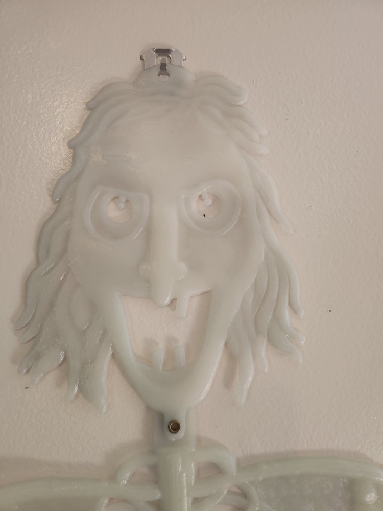 Vintage Hinged Plastic Skeleton Witch Halloween
