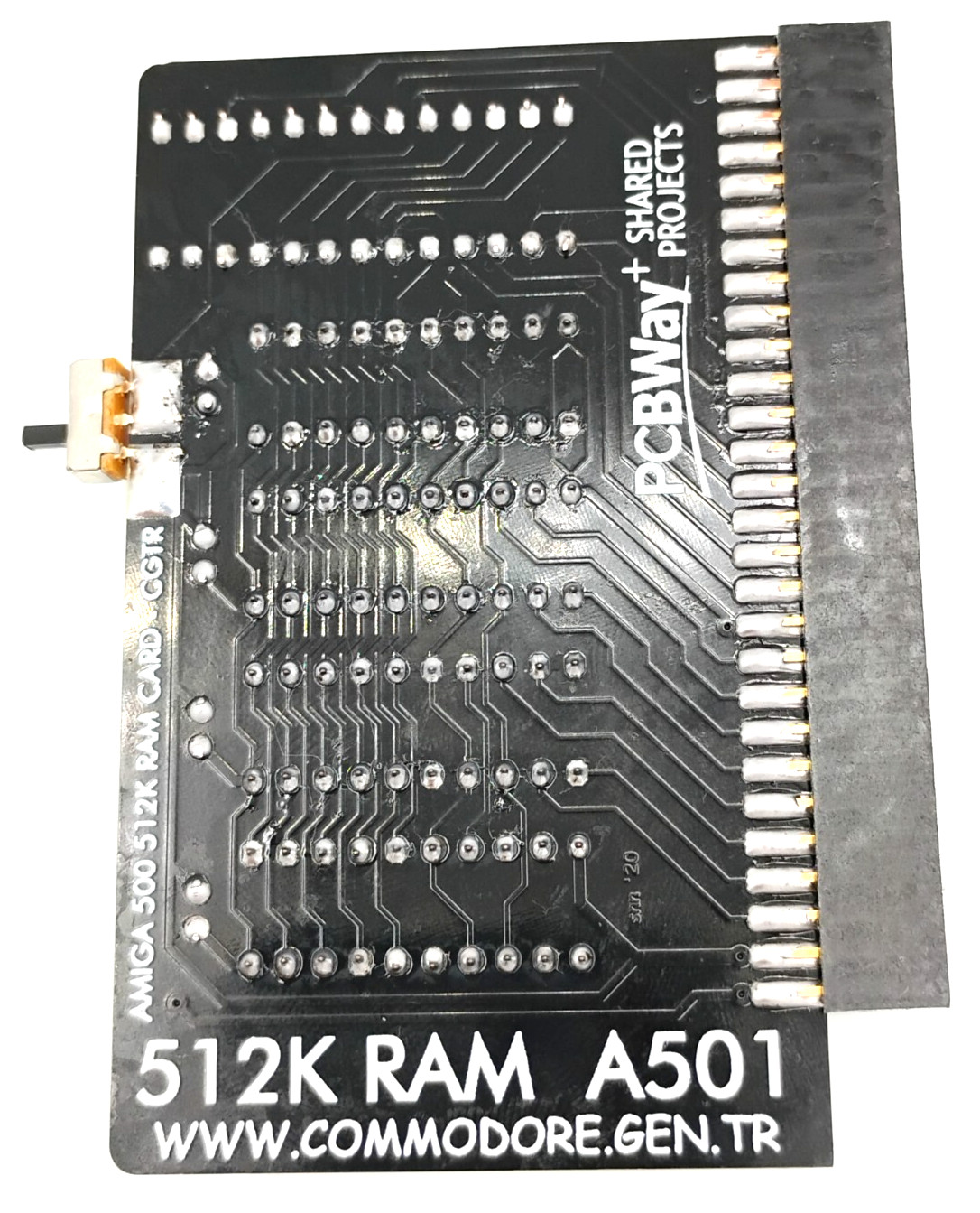 Commodore Amiga 500 Ram Expansion A501 Clone 512KB + Switch - Fast USA Seller