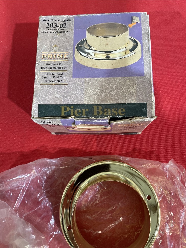 Prime Pier Base Polished Brass #203-02
