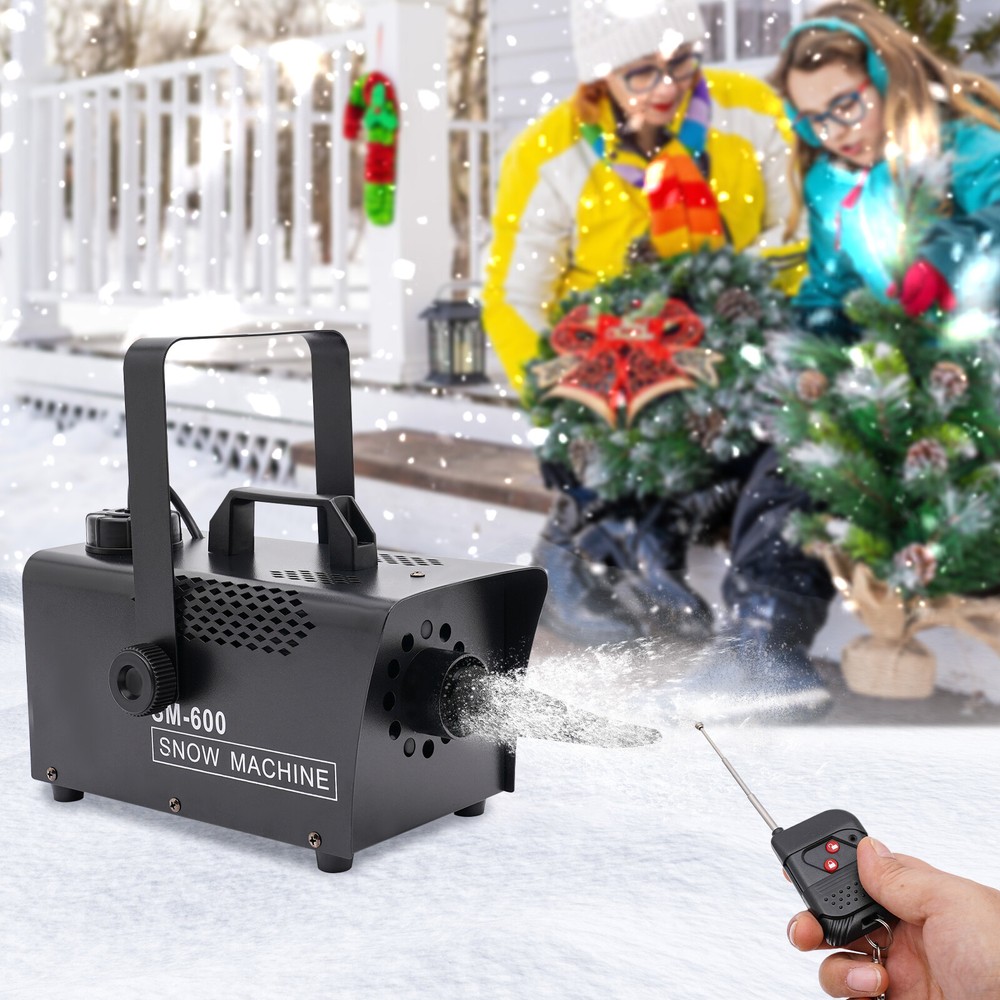 Snowflake Maker 600W Stage Snow Machine Wired/Wireless Remote Control Concert DJ