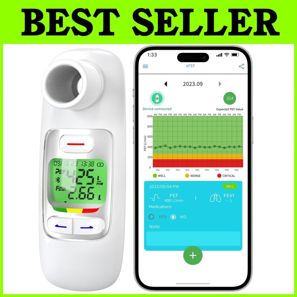 Bluetooth Peak Flow Meter for Asthma Management