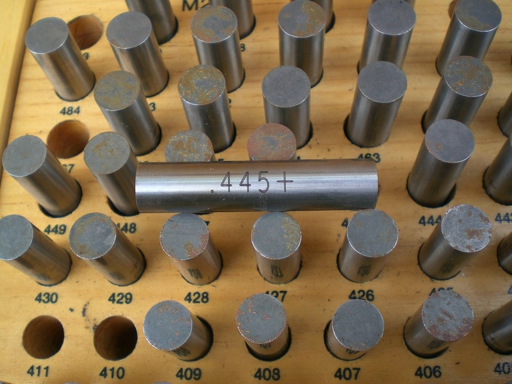 Meyer M-2 Plus Pin gage set .251 - .500 incomplete