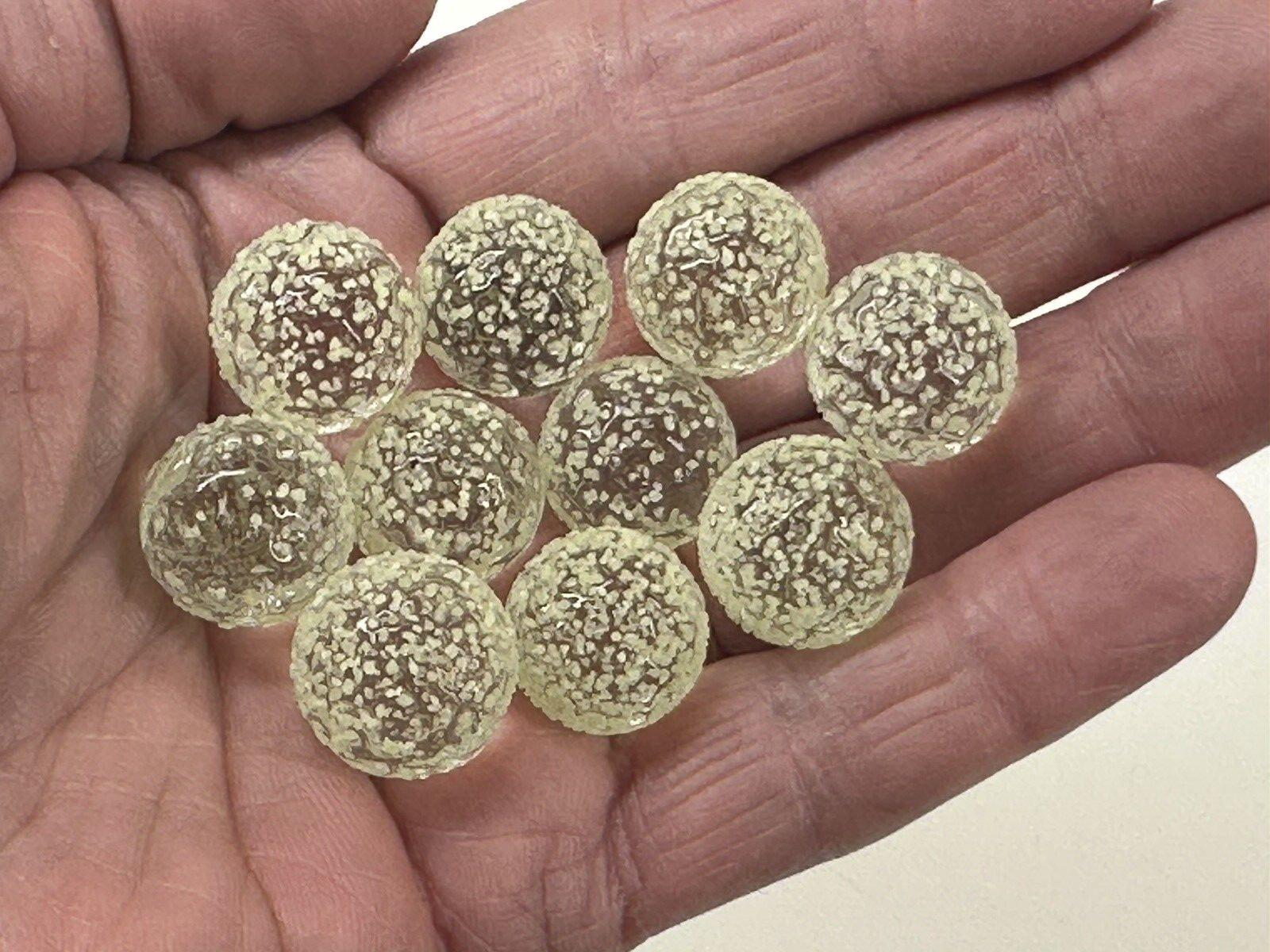(10 Pack) "Glow-Ball" 16mm (5/8") Player Marbles Glow in the Dark! Crafts Decor