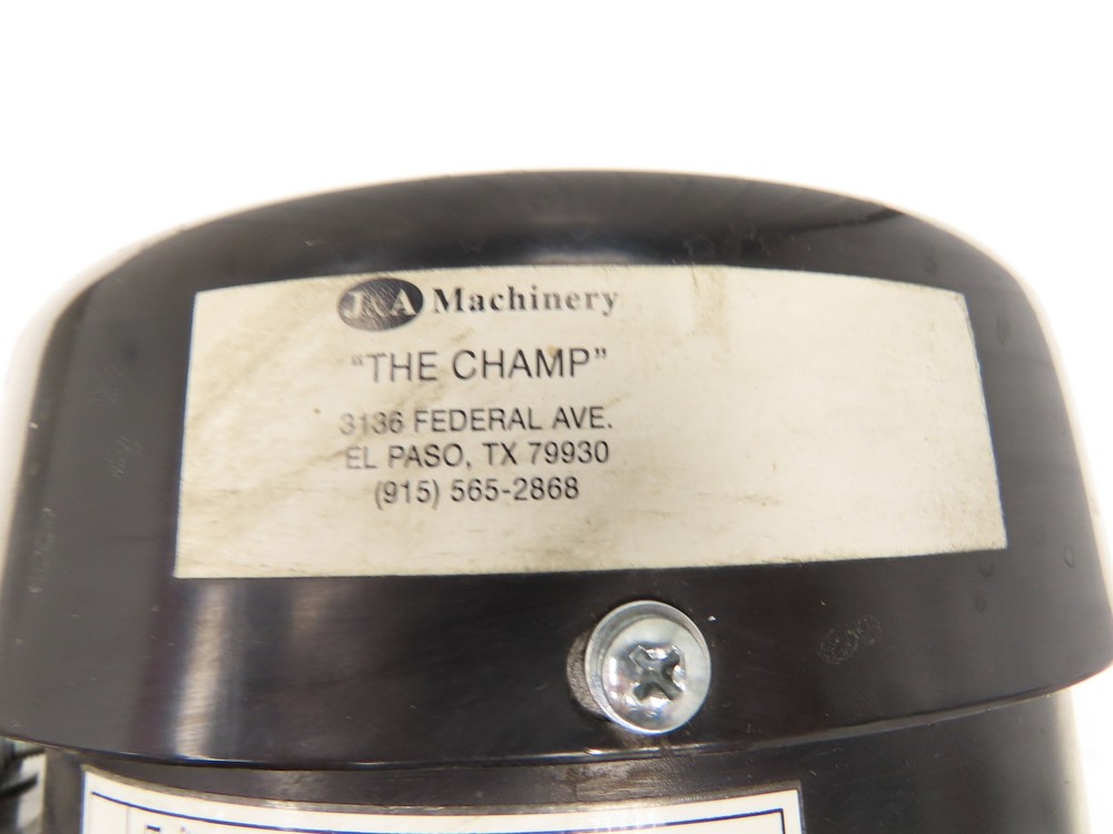 J&A Machinery The Champ Drill Bit Pointer Sharpener Benchtop Grinder 230/460VAC