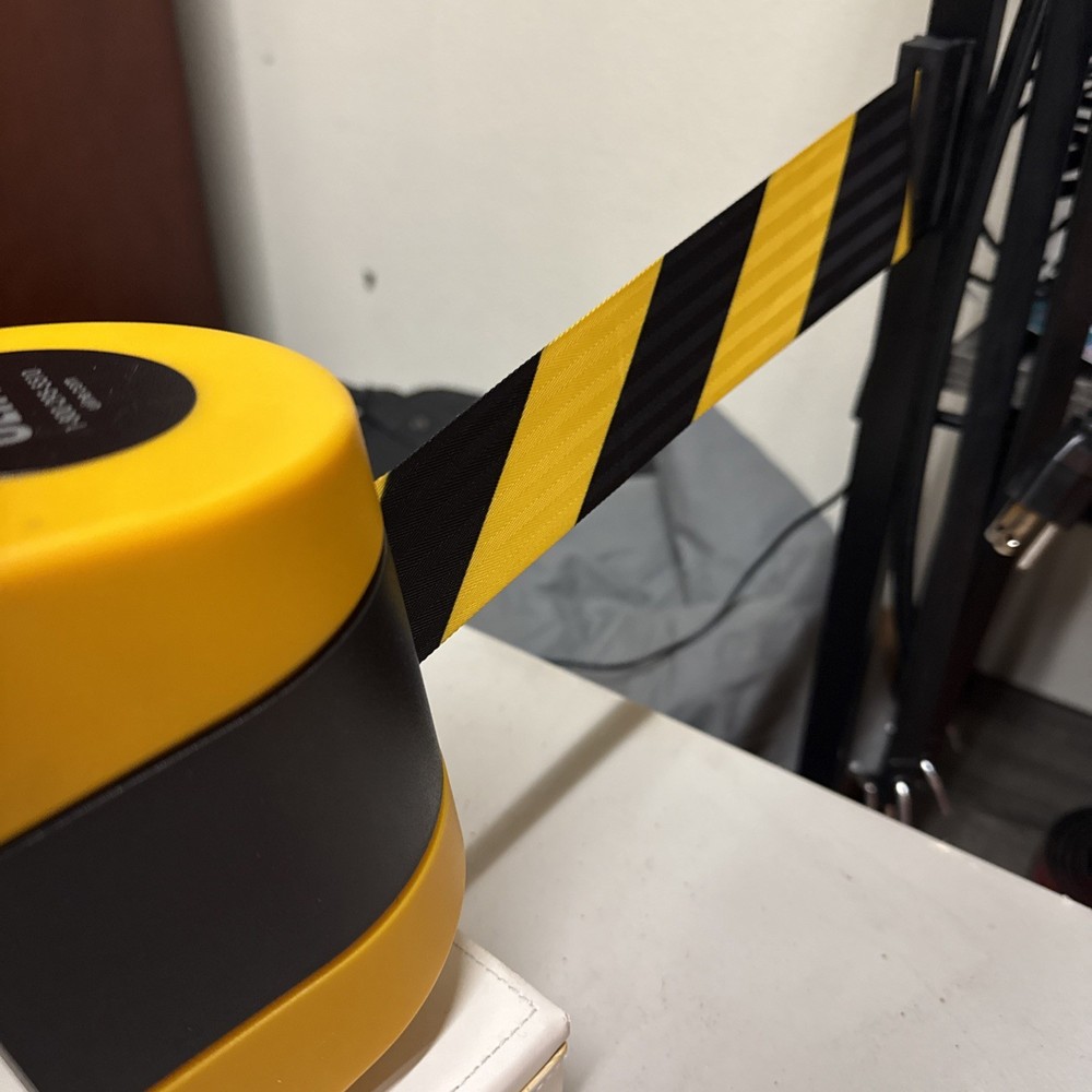 MAGNETIC RETRACTABLE BARRIERS CAUTION Tape DO NOT ENTER Crowd Control