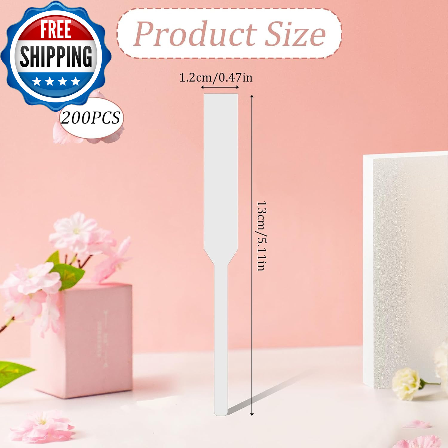 200 PCS Perfume Test Strips Paper Disposable White Perfume Paper Strips, Perfume