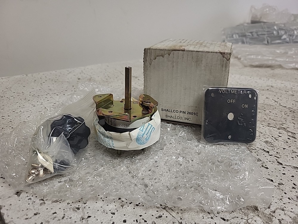 Shallco 2601C Voltmeter Series 26 Rotary Switch 2 POSITION ROUND HANDLE