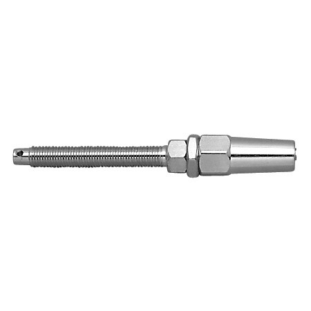 STAINLESS QUICK ATTACH STUD UNF, LH 3/8" X 1/4", 316 SS